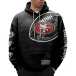 Nfl San Francisco 49ers Waffle Hoodie Go Niners Black 1