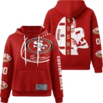 Nfl San Francisco 49ers Waffle Hoodie Go Niners Red 1
