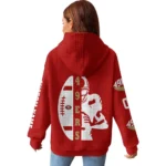 Nfl San Francisco 49ers Waffle Hoodie Go Niners Red 1
