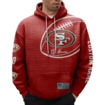Nfl San Francisco 49ers Waffle Hoodie Go Niners Red 1