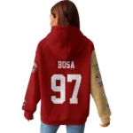Nfl San Francisco 49ers Waffle Hoodie Nick Bosa 1