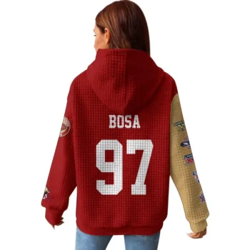 Nfl San Francisco 49ers Waffle Hoodie Nick Bosa 2