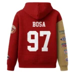 Nfl San Francisco 49ers Waffle Hoodie Nick Bosa 1