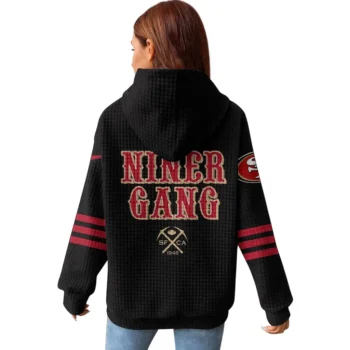 Nfl San Francisco 49ers Waffle Hoodie Niner Gang Team 2