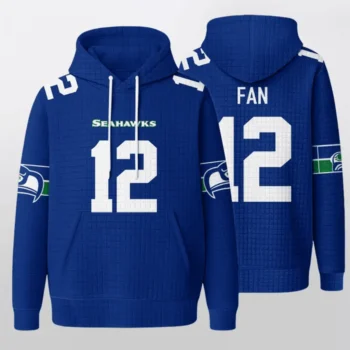 Nfl Seattle Seahawks Waffle Hoodie The 12s 1