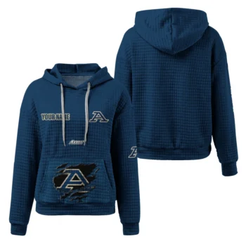 Customized Akron Zips 3D Waffle Hoodie - Claw Design Blue