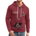 arizona-coyotes-3d-waffle-quarter-no-zip-hoodie-personalized-claw-design-red-latest-model.webp