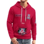 arizona-wildcats-3d-waffle-quarter-no-zip-hoodie-custom-claw-design-red-latest-model.webp