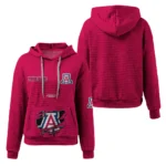 arizona-wildcats-3d-waffle-quarter-no-zip-hoodie-custom-claw-design-red-latest-model.webp
