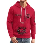 arkansas-state-red-wolves-3d-waffle-quarter-no-zip-hoodie-custom-claw-design-scarlet-latest-model.webp
