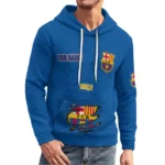 barcelona-3d-waffle-quarter-no-zip-hoodie-customized-claw-design-blue-latest-model.webp