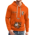 bowling-green-falcons-3d-waffle-quarter-no-zip-hoodie-personalized-claw-design-orange-latest-model.webp
