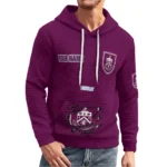 burnley-3d-waffle-quarter-no-zip-hoodie-customized-claw-design-burgundy-latest-model.webp