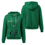 charlotte-49ers-3d-waffle-quarter-no-zip-hoodie-personalized-claw-design-green-latest-model.webp