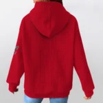 cincinnati-bearcats-3d-waffle-quarter-no-zip-hoodie-personalized-claw-design-red-latest-model.webp