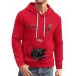 cincinnati-bearcats-3d-waffle-quarter-no-zip-hoodie-personalized-claw-design-red-latest-model.webp