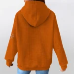 clemson-tigers-3d-waffle-quarter-no-zip-hoodie-custom-claw-design-orange-latest-model.webp