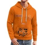 clemson-tigers-3d-waffle-quarter-no-zip-hoodie-custom-claw-design-orange-latest-model.webp