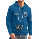 dallas-mavericks-3d-waffle-quarter-no-zip-hoodie-customized-claw-design-blue-latest-model.webp