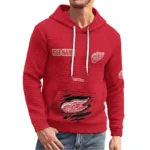 detroit-red-wings-3d-waffle-quarter-no-zip-hoodie-personalized-claw-design-red-latest-model.webp