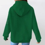 eastern-michigan-eagles-3d-waffle-quarter-no-zip-hoodie-custom-claw-design-green-latest-model.webp