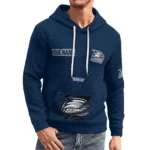 georgia-southern-eagles-3d-waffle-quarter-no-zip-hoodie-personalized-claw-design-blue-latest-model.webp