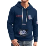 gonzaga-bulldogs-3d-waffle-quarter-no-zip-hoodie-customized-claw-design-blue-latest-model.webp