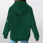 hawaii-rainbow-warriors-3d-waffle-quarter-no-zip-hoodie-personalized-claw-design-green-latest-model.webp