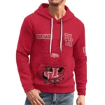 houston-cougars-3d-waffle-quarter-no-zip-hoodie-custom-claw-design-red-latest-model.webp