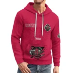 houston-rockets-3d-waffle-quarter-no-zip-hoodie-personalized-claw-design-red-latest-model.webp