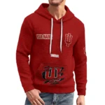 indiana-hoosiers-3d-waffle-quarter-no-zip-hoodie-customized-claw-design-red-latest-model.webp