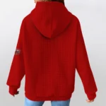 jacksonville-state-gamecocks-3d-waffle-quarter-no-zip-hoodie-personalized-claw-design-red-latest-model.webp