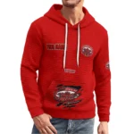 jacksonville-state-gamecocks-3d-waffle-quarter-no-zip-hoodie-personalized-claw-design-red-latest-model.webp