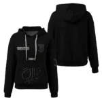 juventus-3d-waffle-quarter-no-zip-hoodie-custom-claw-design-black-latest-model.webp