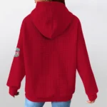 liverpool-3d-waffle-quarter-no-zip-hoodie-customized-claw-design-red-latest-model.webp