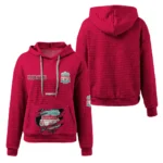 liverpool-3d-waffle-quarter-no-zip-hoodie-customized-claw-design-red-latest-model.webp