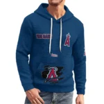 los-angeles-angels-3d-waffle-quarter-no-zip-hoodie-customized-claw-design-blue-latest-model.webp