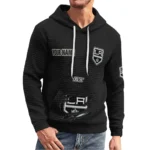 los-angeles-kings-3d-waffle-quarter-no-zip-hoodie-personalized-claw-design-black-latest-model.webp