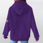 los-angeles-lakers-3d-waffle-quarter-no-zip-hoodie-personalized-claw-design-purple-latest-model.webp