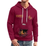 louisiana-monroe-warhawks-3d-waffle-quarter-no-zip-hoodie-personalized-claw-design-red-latest-model.webp