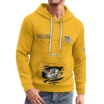 nashville-predators-3d-waffle-quarter-no-zip-hoodie-personalized-claw-design-gold-latest-model.webp