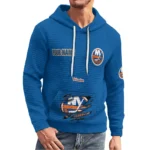 new-york-islanders-3d-waffle-quarter-no-zip-hoodie-customized-claw-design-blue-latest-model.webp