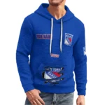 new-york-rangers-3d-waffle-quarter-no-zip-hoodie-personalized-claw-design-blue-latest-model.webp