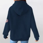 new-york-yankees-3d-waffle-quarter-no-zip-hoodie-customized-claw-design-navy-latest-model.webp