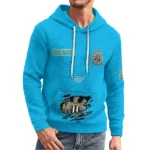 newcastle-united-3d-waffle-quarter-no-zip-hoodie-customized-claw-design-blue-latest-model.webp