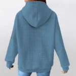 north-carolina-tar-heels-3d-waffle-quarter-no-zip-hoodie-custom-claw-design-light-blue-latest-model.webp