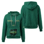 north-dakota-state-bison-3d-waffle-quarter-no-zip-hoodie-customized-claw-design-green-latest-model.webp