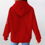 nottingham-forest-3d-waffle-quarter-no-zip-hoodie-personalized-claw-design-red-latest-model.webp