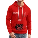 nottingham-forest-3d-waffle-quarter-no-zip-hoodie-personalized-claw-design-red-latest-model.webp