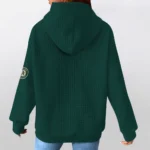 oakland-athletics-3d-waffle-quarter-no-zip-hoodie-personalized-claw-design-green-latest-model.webp